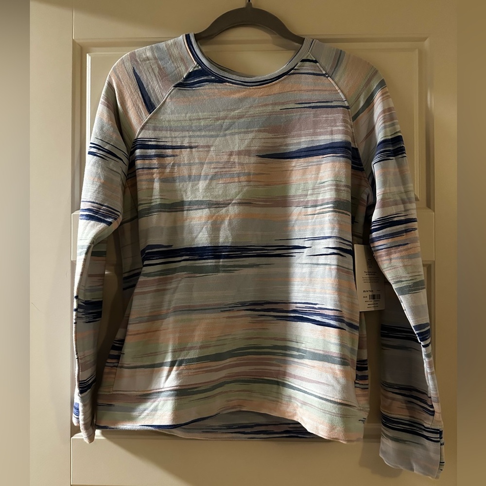 NWT Athleta Girl Warm Up Printed Sweatshirt
